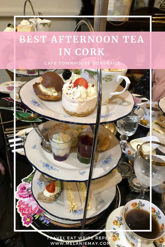 Cafe Townhouse Doneraile review afternoon tea in Cork. Three-tier afternoon tea.