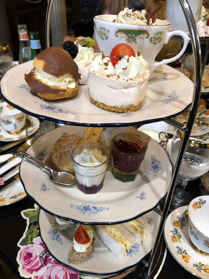 Cafe Townhouse Doneraile review of the scrumptious afternoon tea served on china cake stands