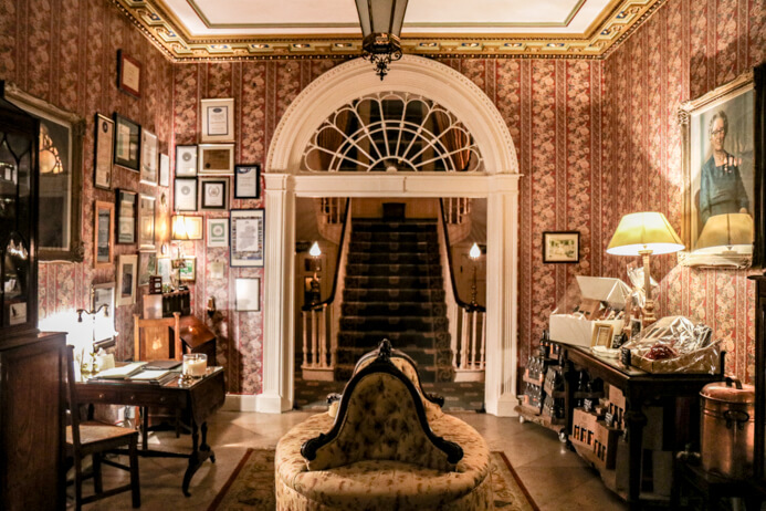 Longueville House Cork review - this is a stunning four-star heritage-listed Georgian property in Mallow Co. Cork in Ireland. This is the ornate hallway