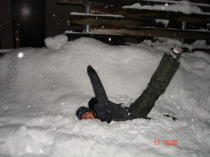 Getting ski fit. Melanie May on the ski slopes in Austria.