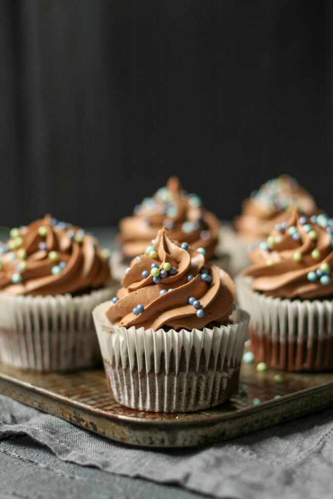 Chocolate Cupcakes with frosting