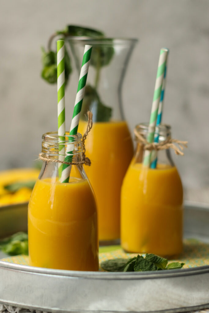 Fresh mango juice - food photography by Melanie May