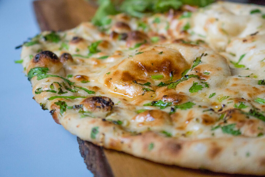 Naan bread - food photography and styling by Melanie May