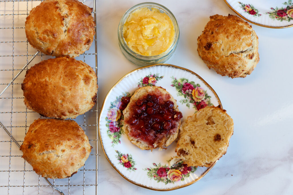 Scones with jam - food photography and styling by Melanie May